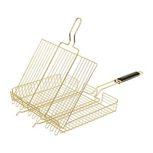 Решетка-гриль универсальная, большая GOLD, 65(+5)x42x32x5,5 cм