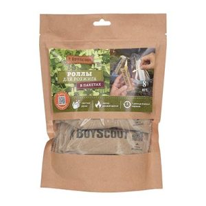 Роллы  для розжига в инд. упаковке, 8 шт в пакете дойпак