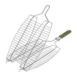 Решетка-гриль для рыбы (двойная) 60(+3)x36x25x3.5 см