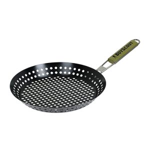 Жаровня для морепродуктов и овощей с АНТИПРИГАРНЫМ покрытием, складной ручкой, 53х d30х3 см