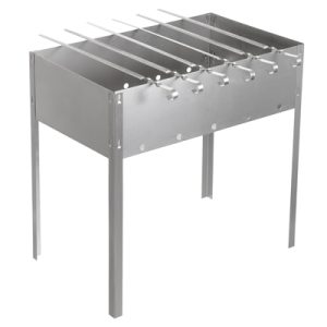 Мангал 50 х 30 х 50 см, сборный, + 6 шампуров (нерж.), в картонной коробке