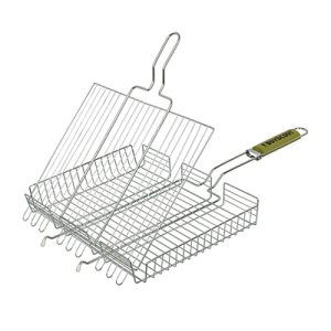 Решетка-гриль универсальная, большая, веер в ПОДАРОК, 65(+5)x42x32x5,5 cм