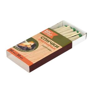 Спички "Колумб" 80 мм, 20 шт не гаснут от ветра и влаги